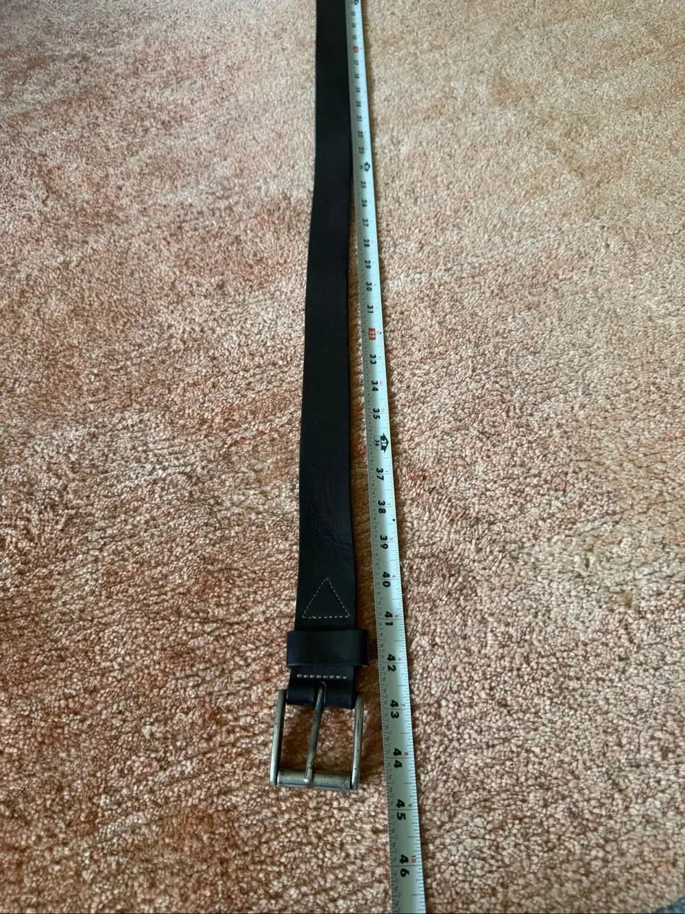 Structure Blue Workwear Men’s Black Genuine Leather Belt